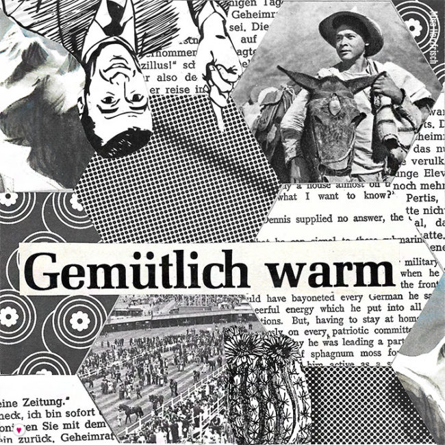 Miss Herzfrischs 15fünfzehn Hexagone Collage - gemütlich warm