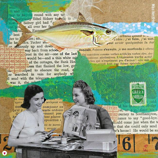 Miss Herzfrischs 15fünfzehn Collage – Schnipseleien am Wochenende