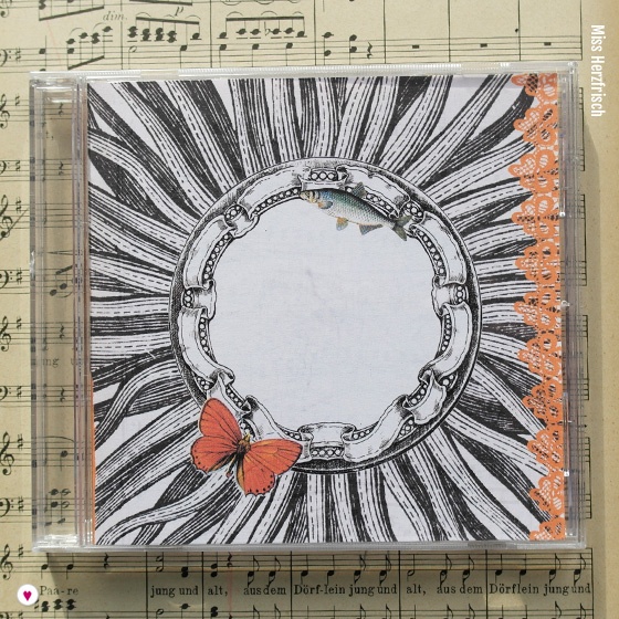 Miss Herzfrischs herbstlicher Blättertanz CD Cover für Herbstmusik