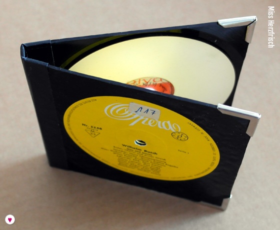Geschenkidee – Schallplatten Recycling: CD-Hülle