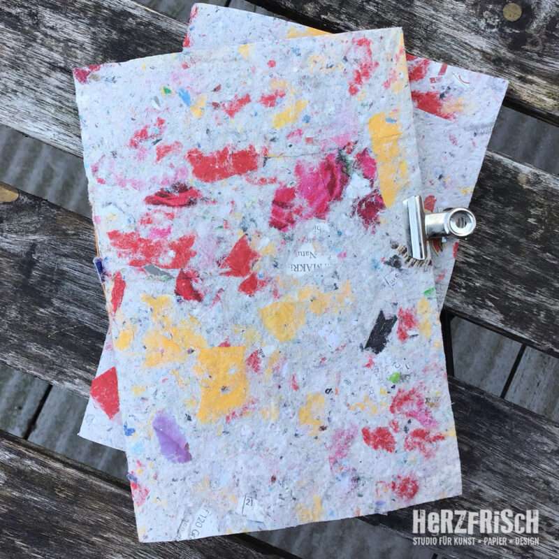 Studio Herzfrisch Kindergeburtstag Papierschöpfen in Wuppertal