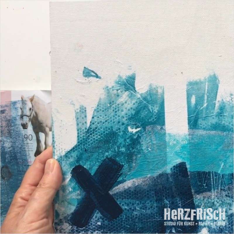 Onlinekurs Gelliprint - Abstrakte Landschaften